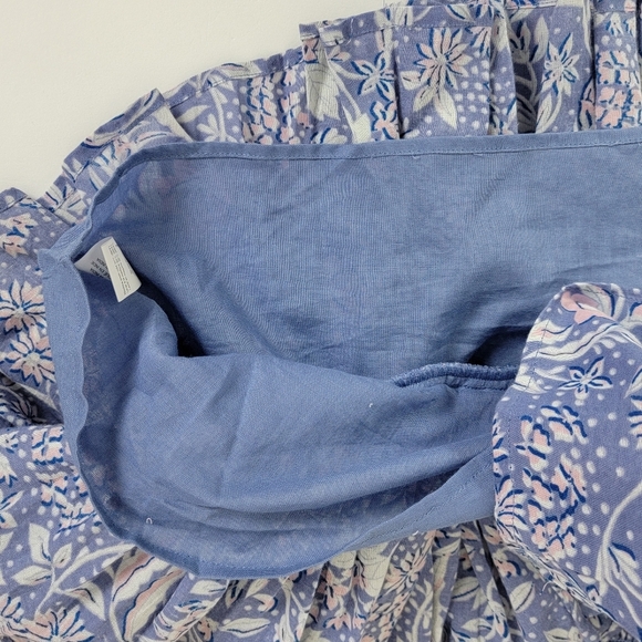 Sundry Chambray Wild Floral Ruffled‎ Flounce Romantic Mini Skirt  Sz  M (2) NEW - Picture 14 of 16